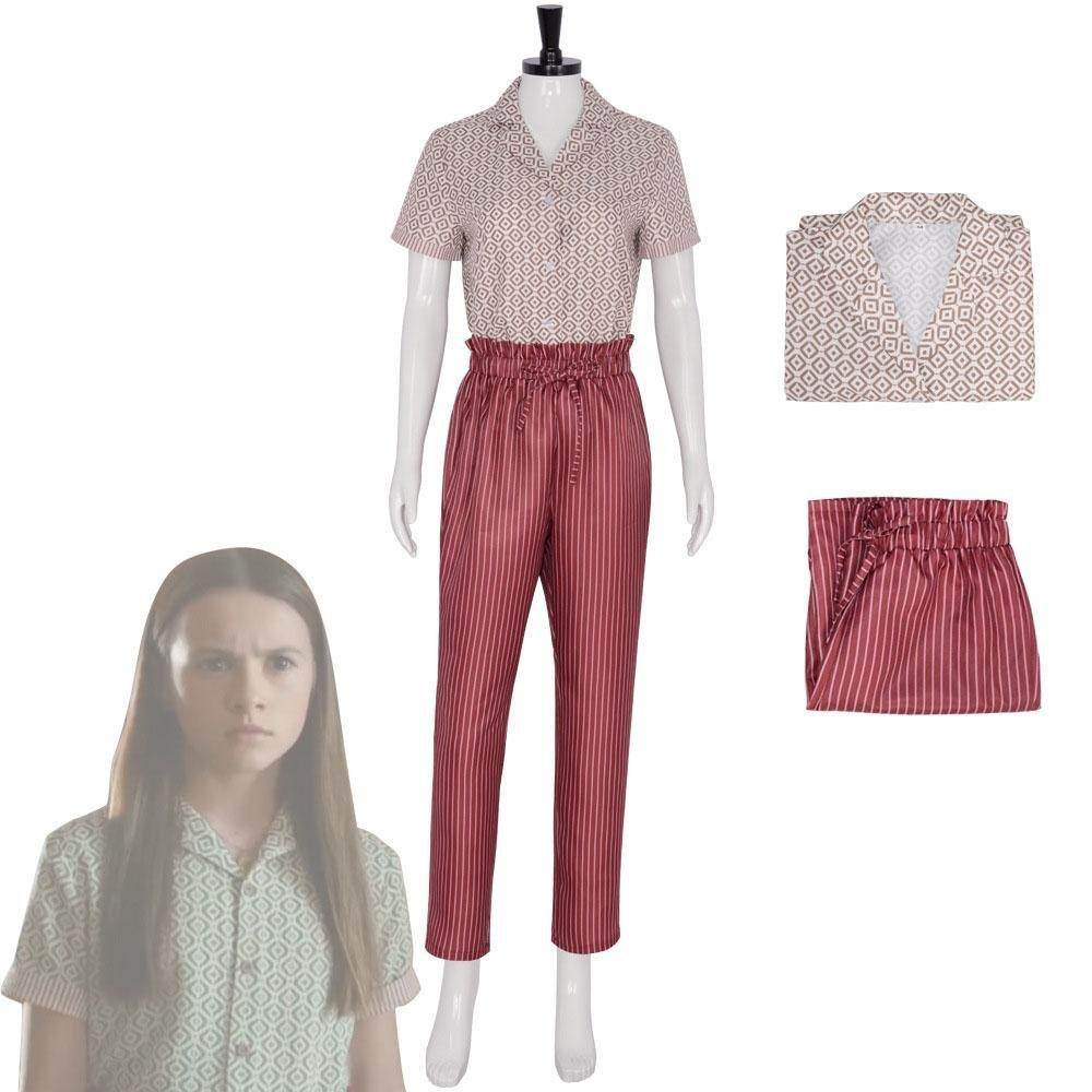 2024 Movie IF Bea Cosplay Costume Heroine Shirt and Trousers Set - Ecosfun