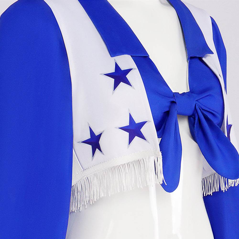 Dallas Cowboy Cheerleader Stage Star Costume For Women - Ecosfun
