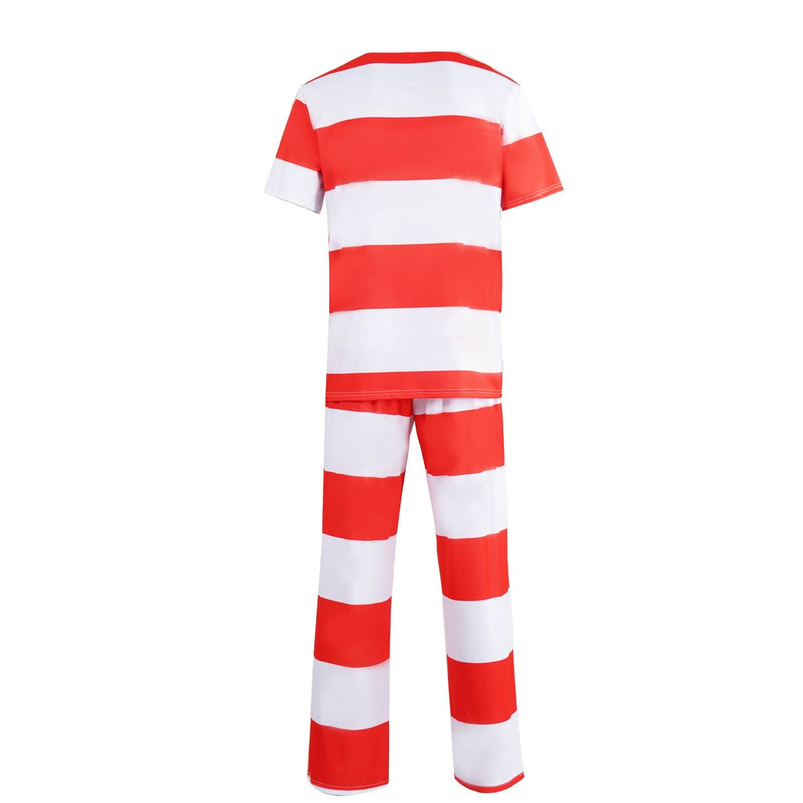 Halloween prison striped prisoner uniform role play adult costume - Ecosfun