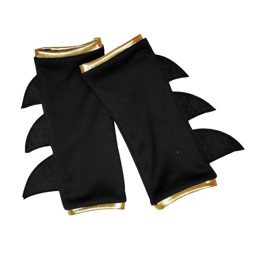 Black Bat man Costume Halloween For Kids Girl Full Set With Cape - Ecosfun