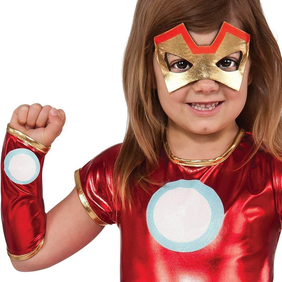 Iron Man Costume Halloween For Kids Girl Full set with Capge - Ecosfun