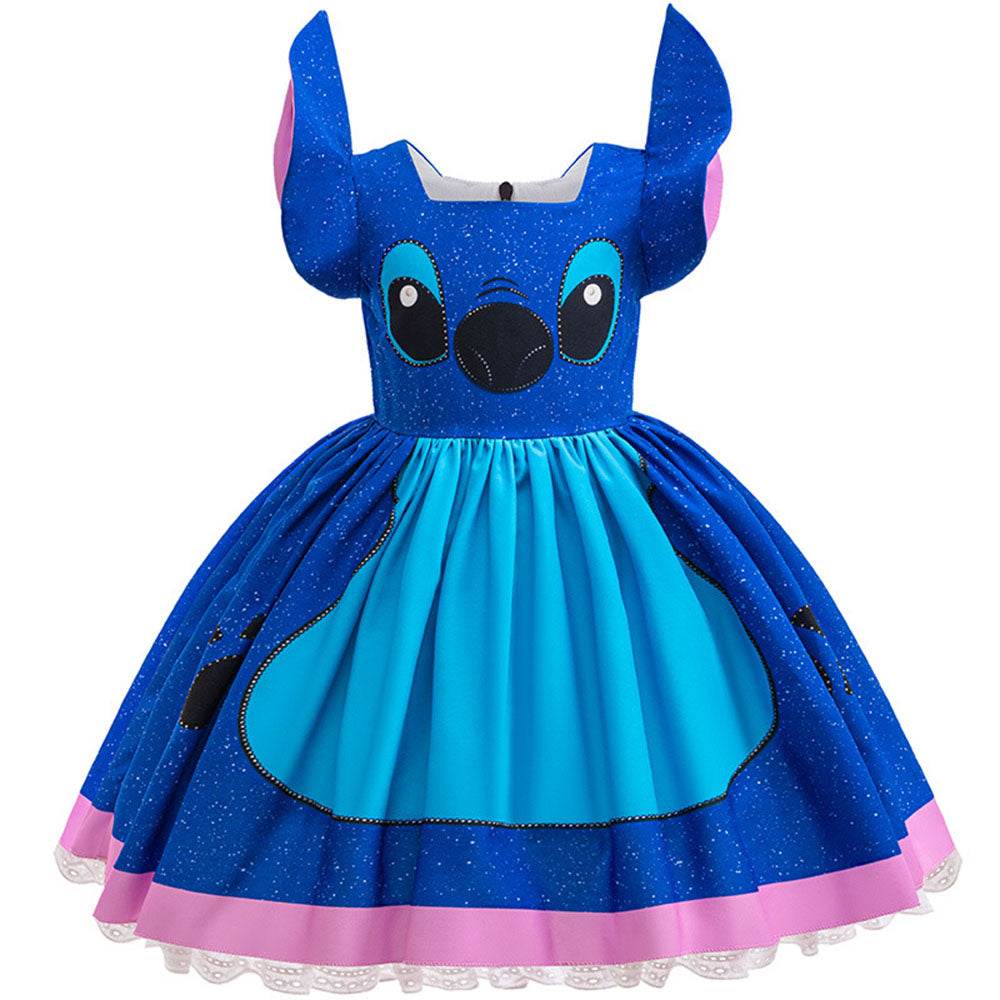 Stitch girls cute cosplay dress Costume tutu skirt Halloween - Ecosfun