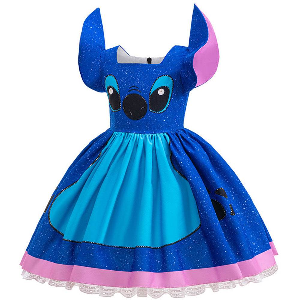 Stitch girls cute cosplay dress Costume tutu skirt Halloween - Ecosfun
