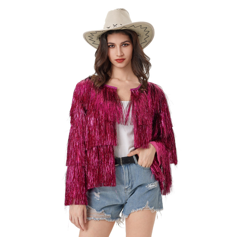 Fever Tassel Tinsel Festival Jacket Halloween Costume for women