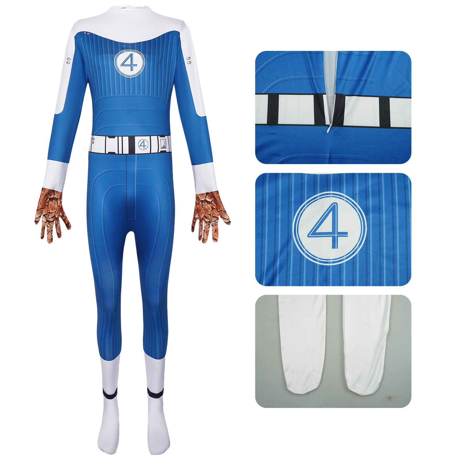 The Fantastic Four First Steps Thing Jumpsuit Cosplay Costume