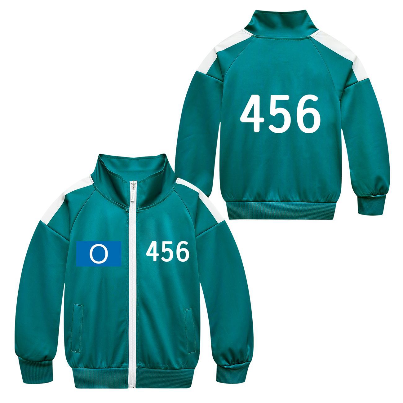 Players Tracksuit Costume Game Cosplay Squid Green Jacket Shirt For Adult Kids