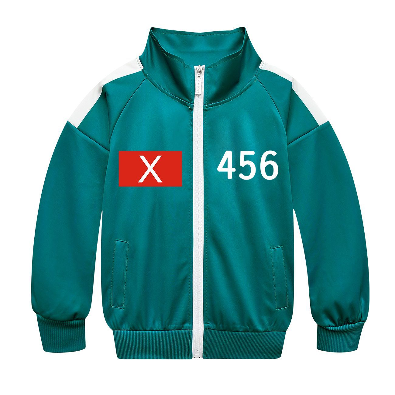 Players Tracksuit Costume Game Cosplay Squid Green Jacket Shirt For Adult Kids