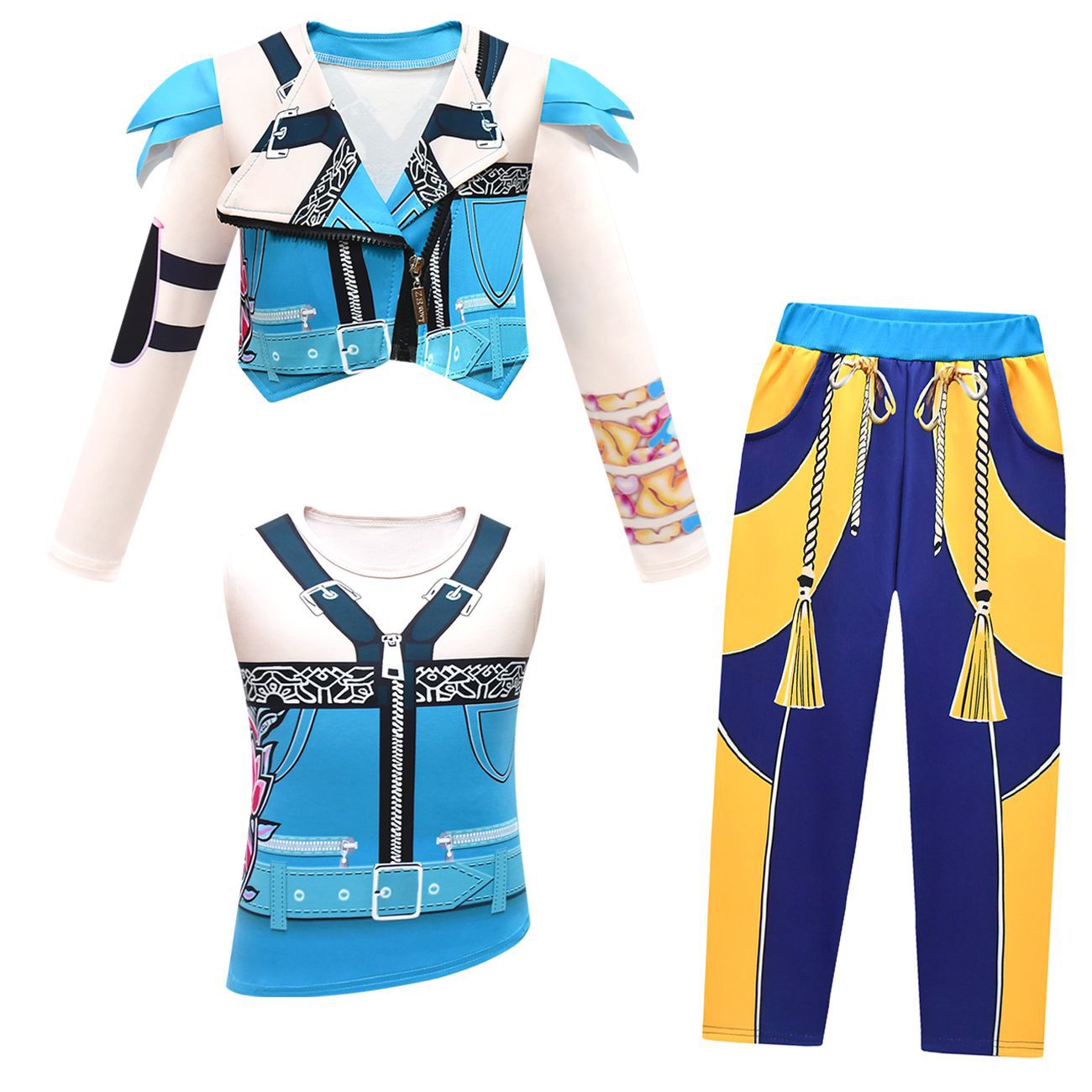 Kids KPop Demon Hunters Costume Girls Zoey Cosplay Fancy Dress Outfits