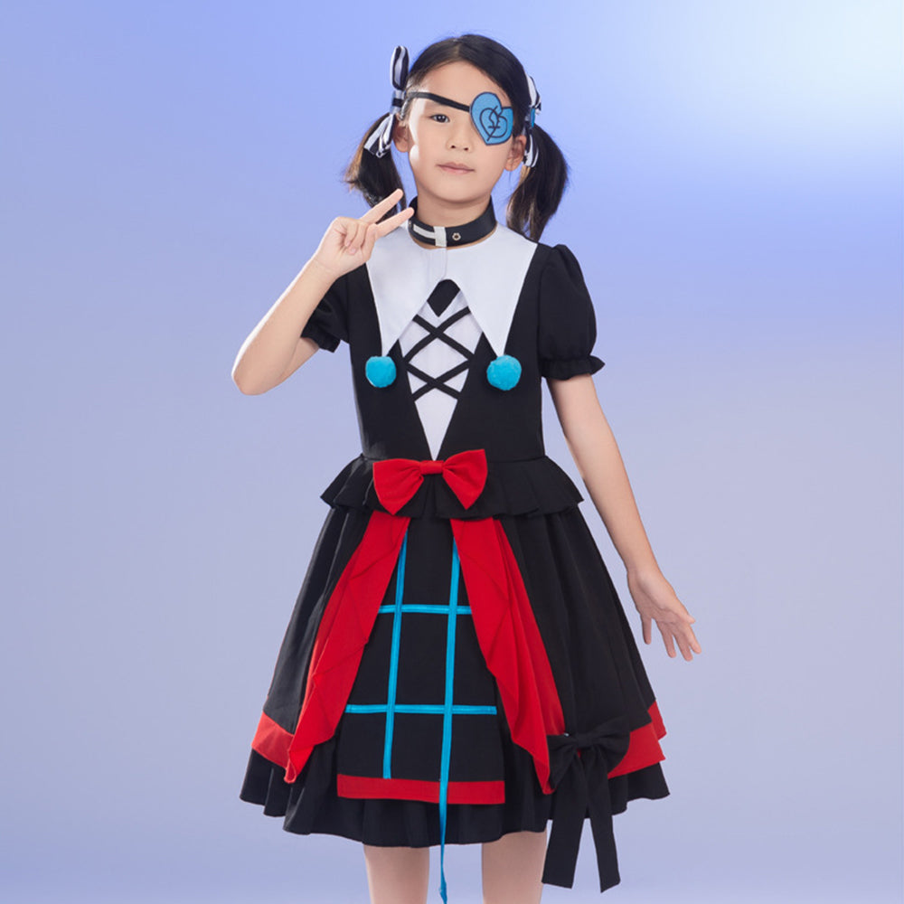 Game Eggy Party Stella Mute Girl Cosplay Costume Set