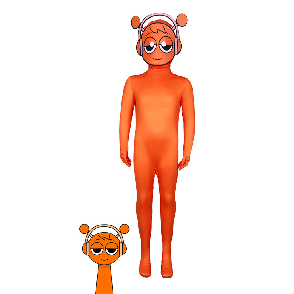 Sprunki Incredibox Costume Jumpsuit Bodysuit Halloween Kids Adult
