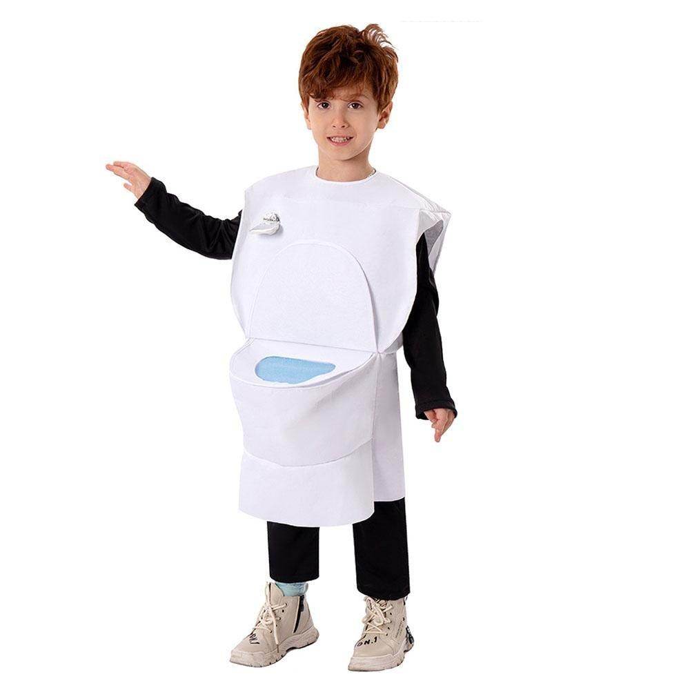 3D Horror Game TV and Toilet Costume Halloween Cosplay Outfit - Ecosfun