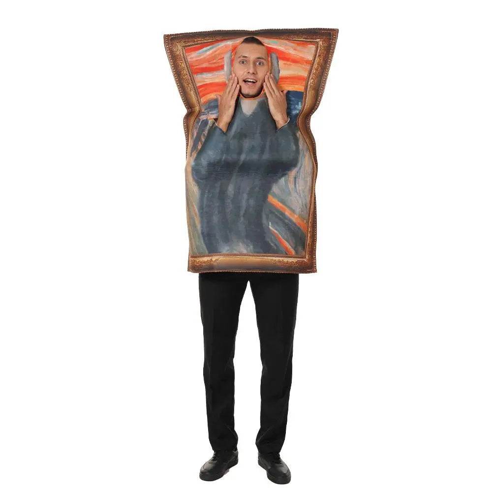 Spoof Murals Mona Lisa Artist Costume Funny Novelty Halloween - Ecosfun