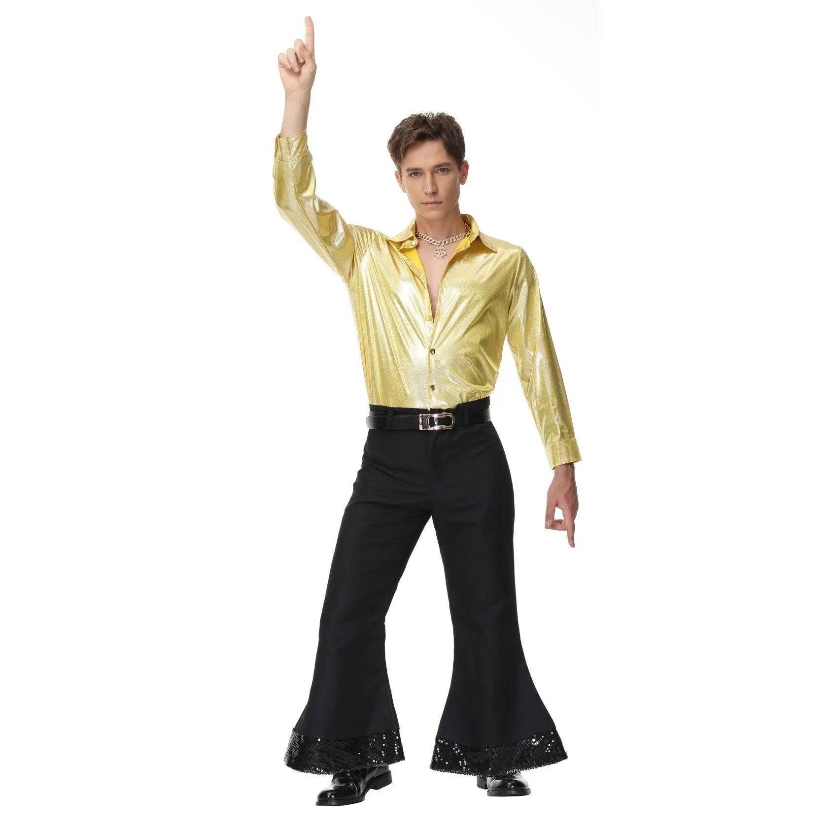 70s Hip Hop Rock Hippie Costumes Fancy Dress Cosplay Halloween Outfit For Adult - Ecosfun