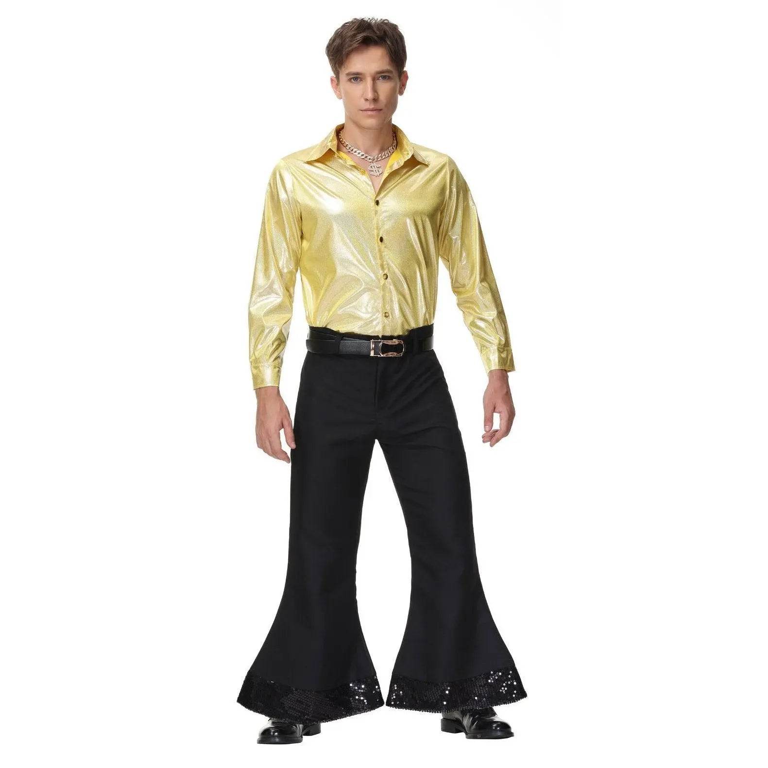 70s Hip Hop Rock Hippie Costumes Fancy Dress Cosplay Halloween Outfit For Adult - Ecosfun