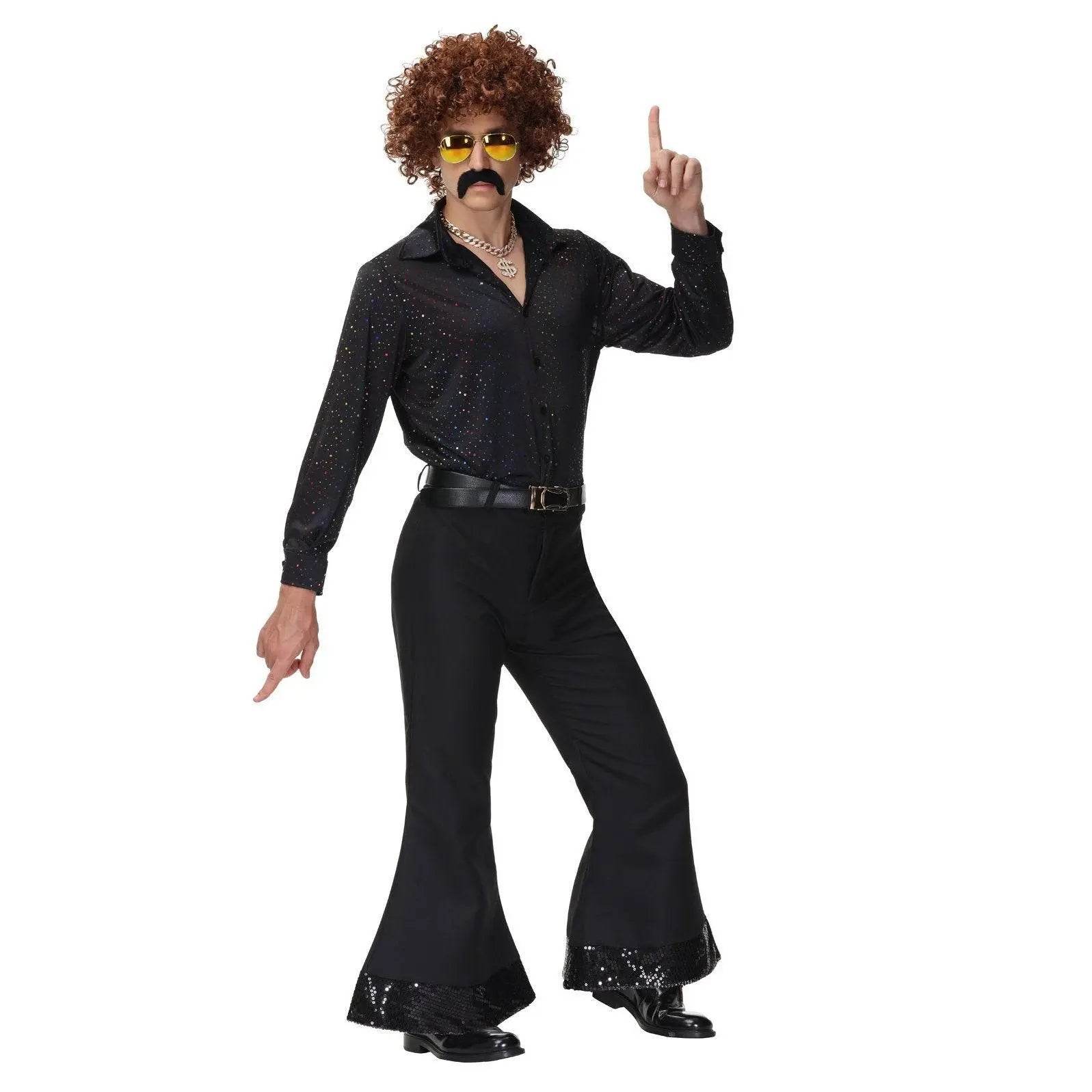 70s Hip Hop Rock Hippie Costumes Fancy Dress Cosplay Halloween Outfit For Adult - Ecosfun