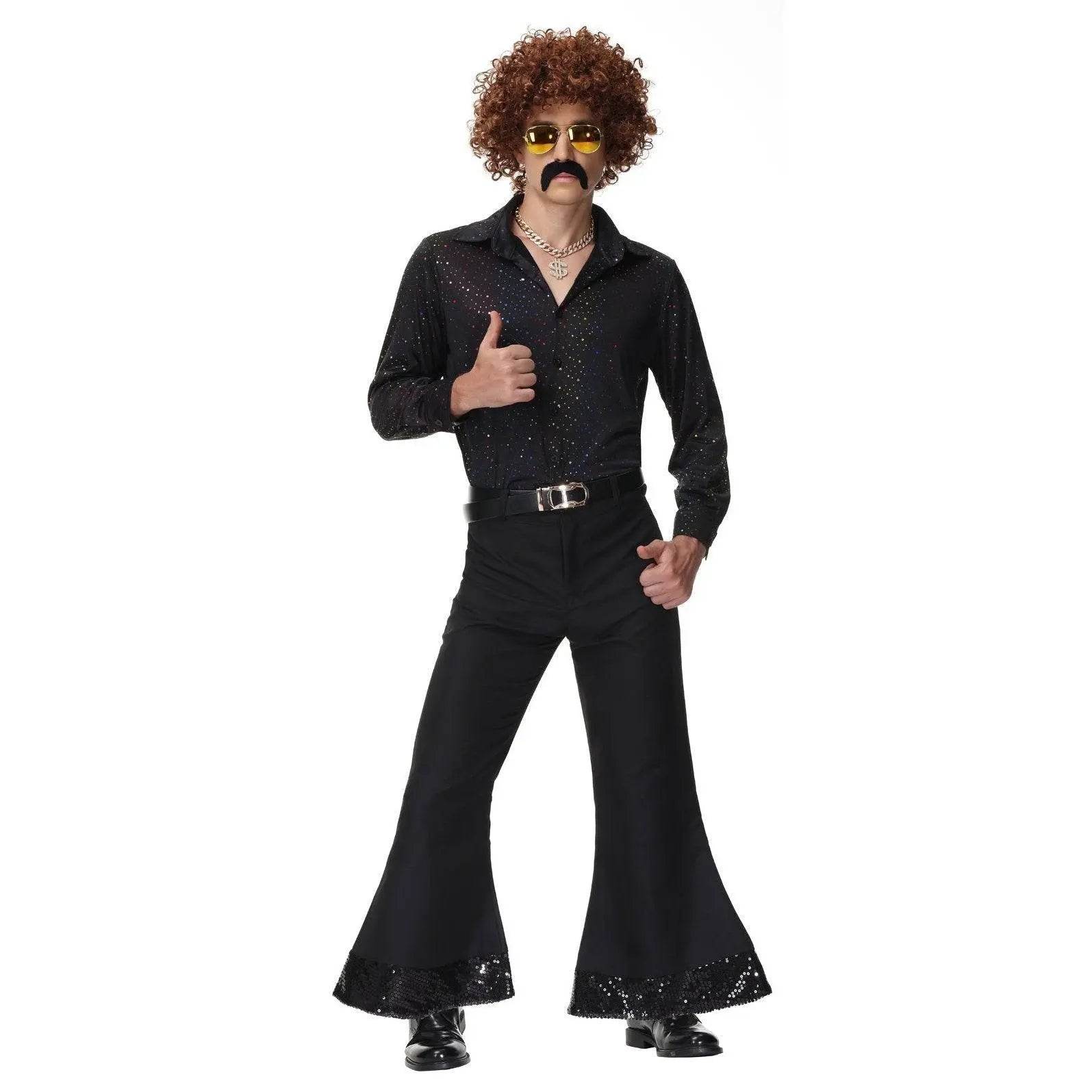 70s Hip Hop Rock Hippie Costumes Fancy Dress Cosplay Halloween Outfit For Adult - Ecosfun