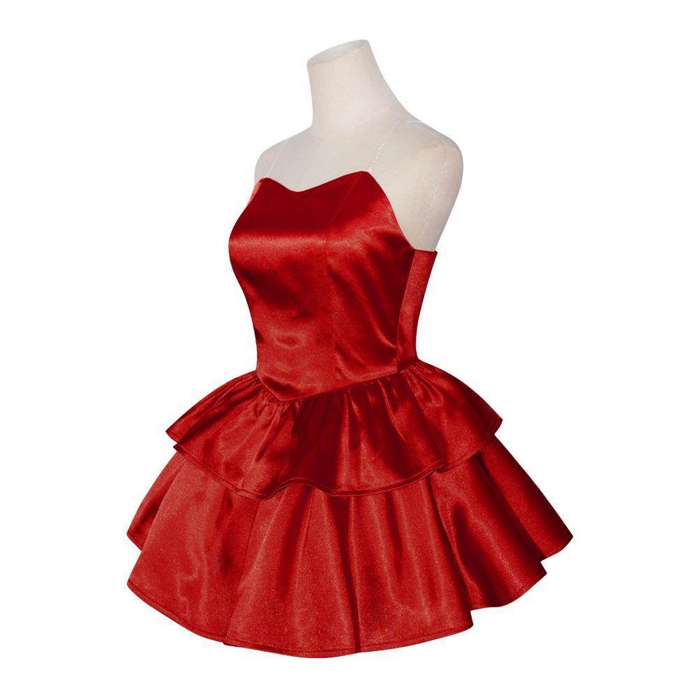 70s Perfect Blue Mima Kirigoe Cosplay Costume Red and Pink Dresses for Women - Ecosfun