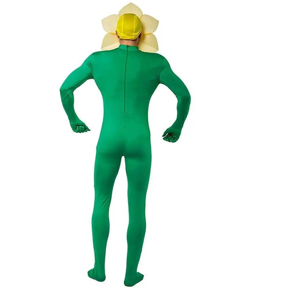Adult Man Sunflower Funny Jumpsuit Cosplay Stage Performance Costume - Ecosfun