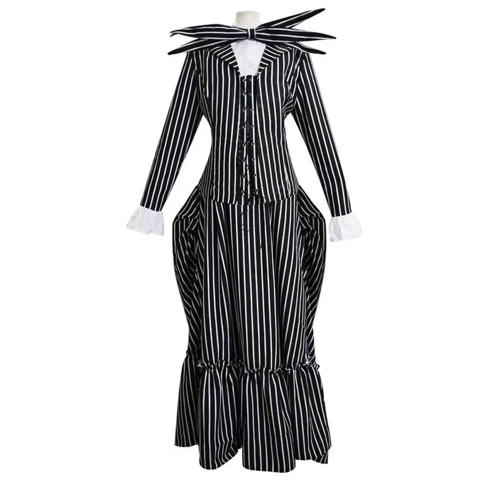 Adult kids Jack Skellington Sally Suit Costume The Nightmare Before Christmas for women men Boy Girl full Set - Ecosfun