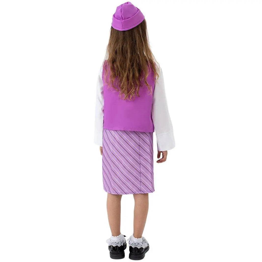 Airline Stewardess Cosplay Costume Flight Attendant Costume For Kids - Ecosfun