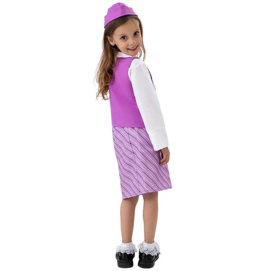 Airline Stewardess Cosplay Costume Flight Attendant Costume For Kids - Ecosfun