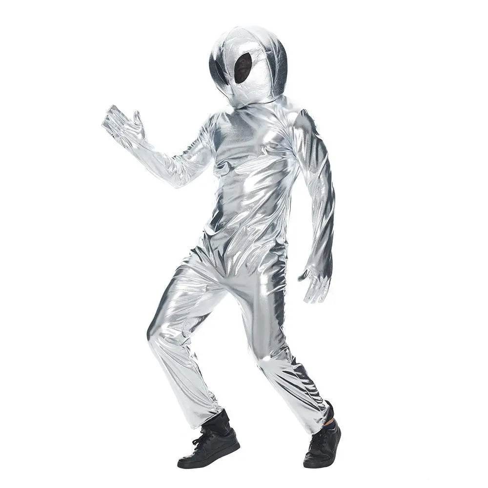 Alien Funny UFO Astronaut Cosplay Costume Outfits Halloween Carnival Suit - Ecosfun
