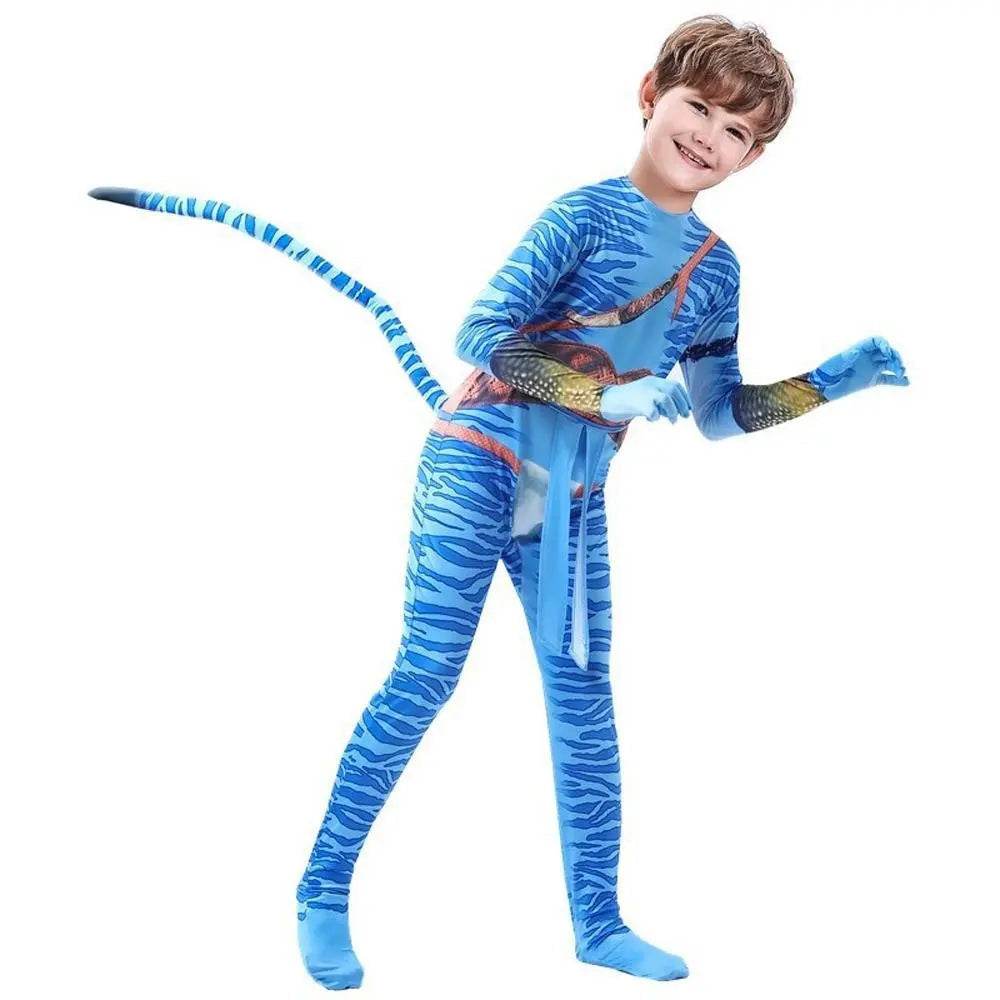 Avatar: The Way of Water Cosplay Costume kids zentai costume jumpsuit - Ecosfun
