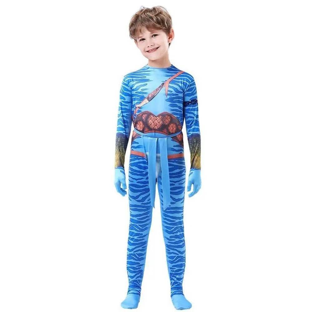 Avatar: The Way of Water Cosplay Costume kids zentai costume jumpsuit - Ecosfun