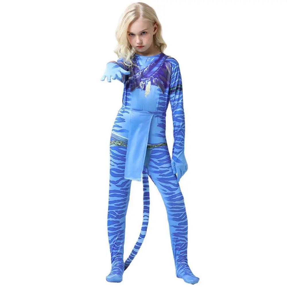 Avatar: The Way of Water Cosplay Costume kids zentai costume jumpsuit - Ecosfun