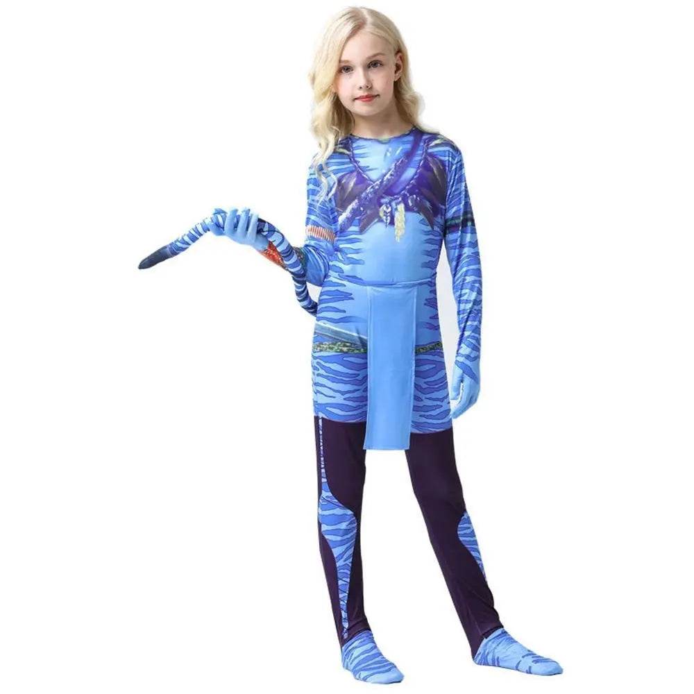 Avatar: The Way of Water Cosplay Costume kids zentai costume jumpsuit - Ecosfun