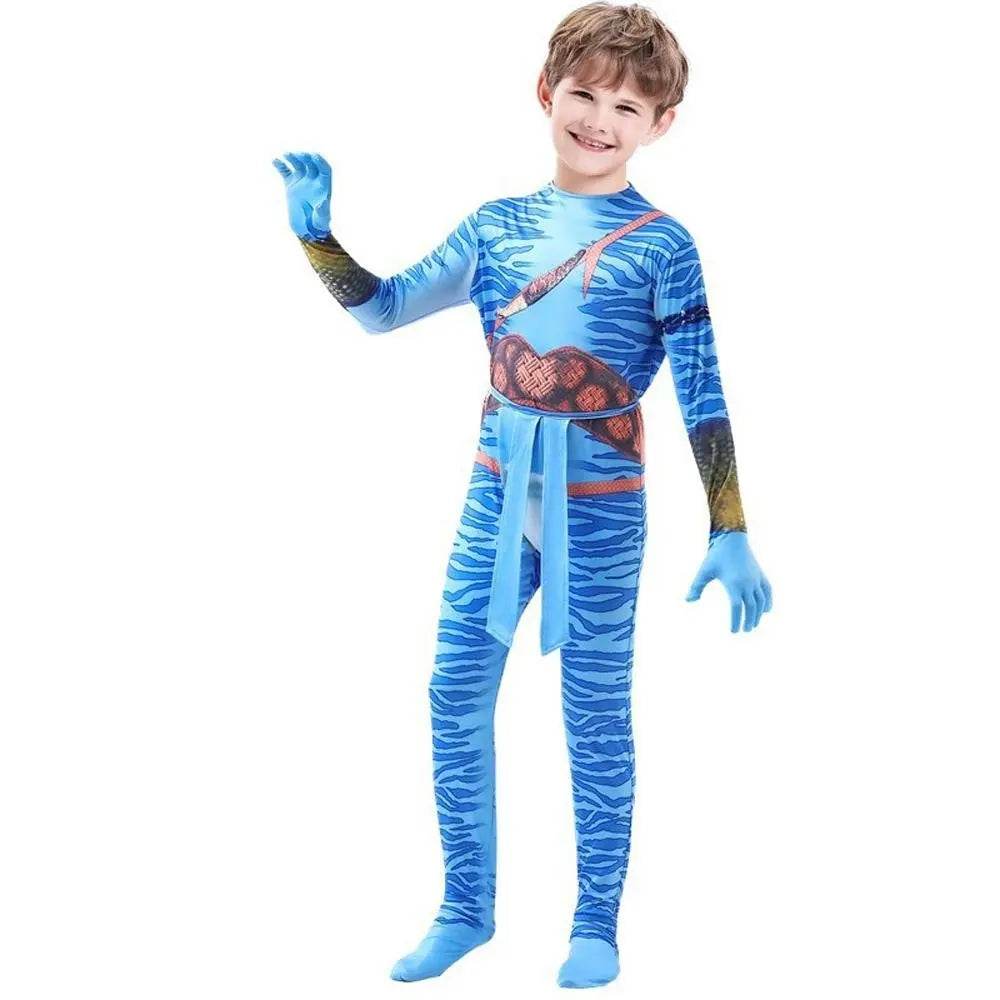 Avatar: The Way of Water Cosplay Costume kids zentai costume jumpsuit - Ecosfun