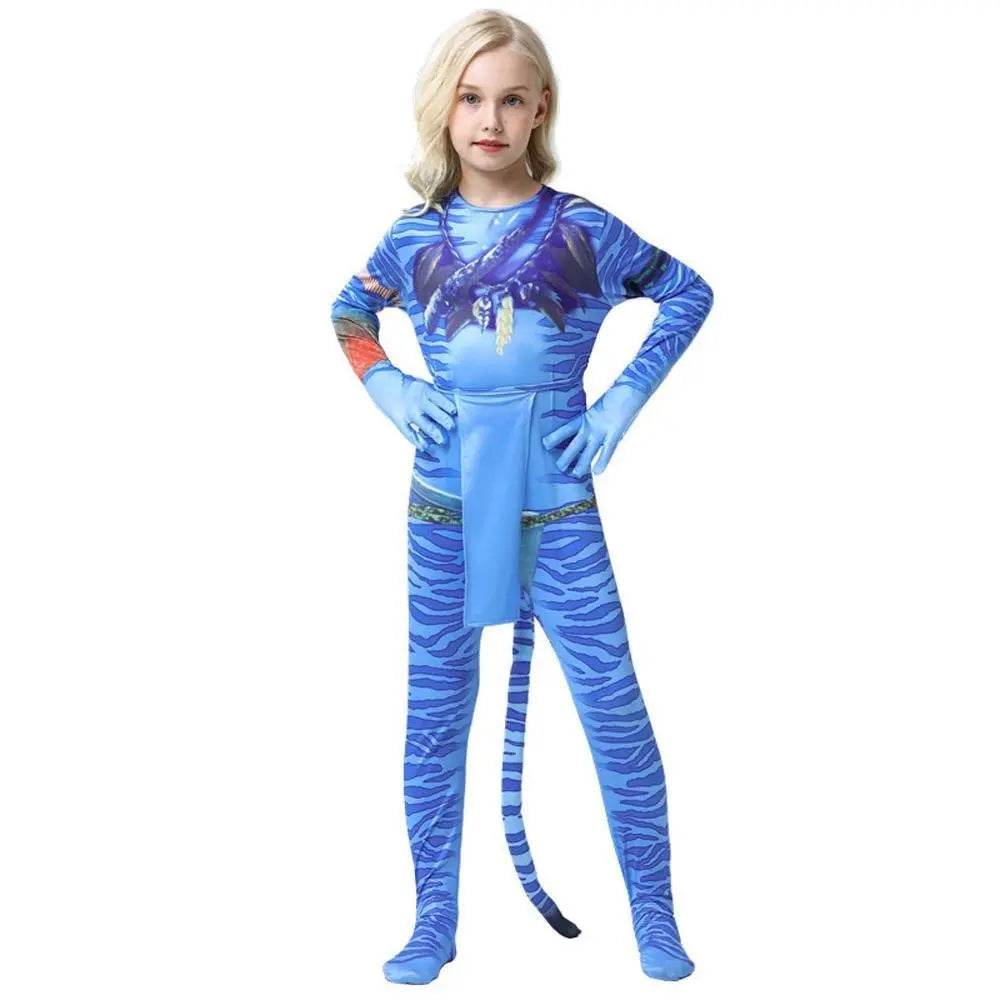 Avatar: The Way of Water Cosplay Costume kids zentai costume jumpsuit - Ecosfun