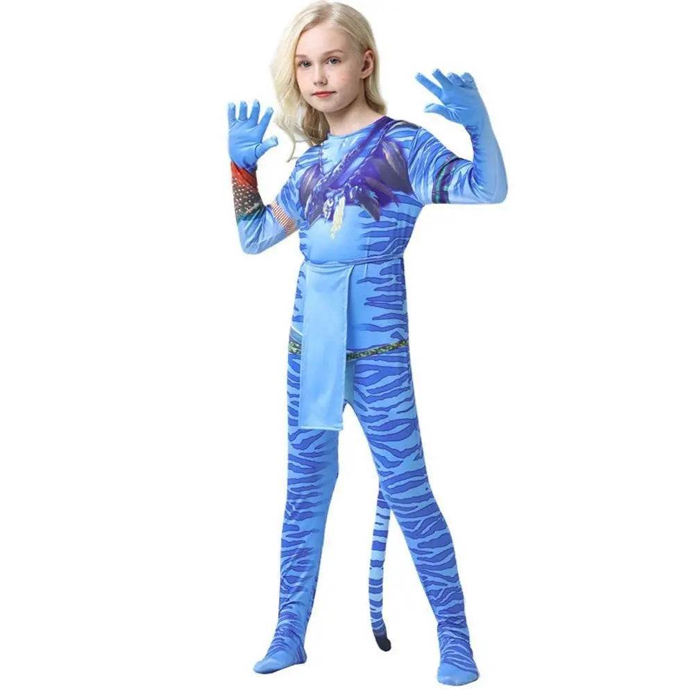 Avatar: The Way of Water Cosplay Costume kids zentai costume jumpsuit - Ecosfun