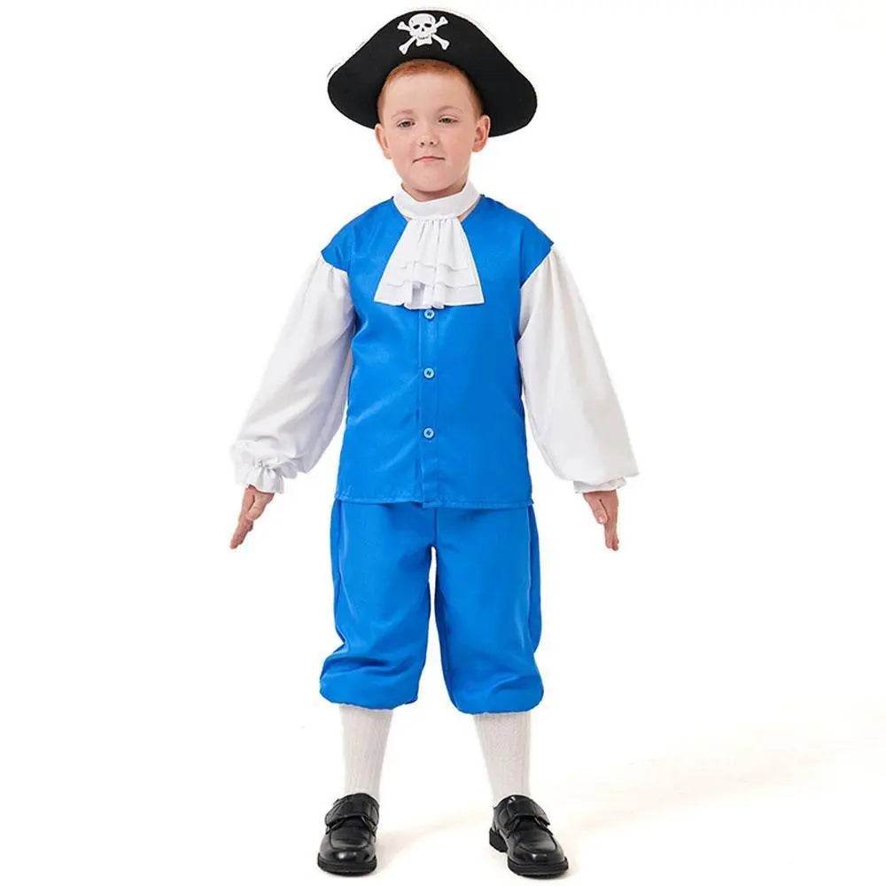 Boy Pirate Outfit Vintage Cosplay Costume Carnival Halloween For Kids - Ecosfun