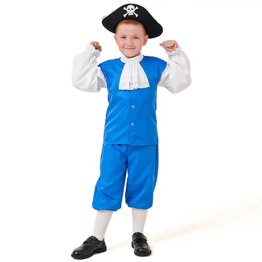 Boy Pirate Outfit Vintage Cosplay Costume Carnival Halloween For Kids - Ecosfun