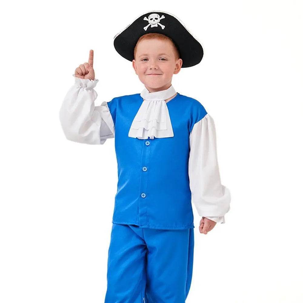 Boy Pirate Outfit Vintage Cosplay Costume Carnival Halloween For Kids - Ecosfun