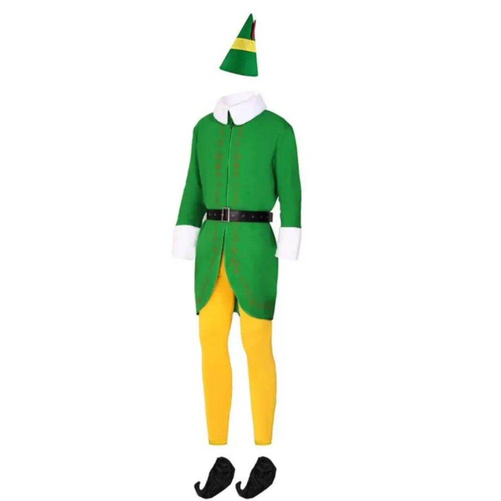 Buddy Elf Christmas Cosplay Costume Full Set Party Costumes for Men - Ecosfun