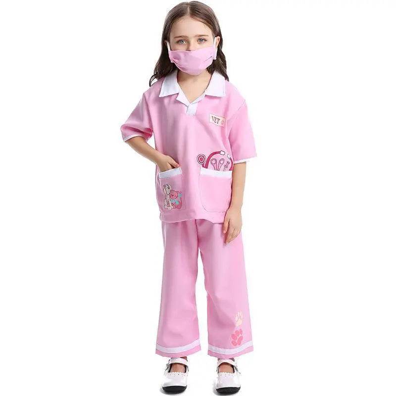 Child Unisex Doctor Dress-up Veterinarian Role Play Halloween Costumes for kids - Ecosfun