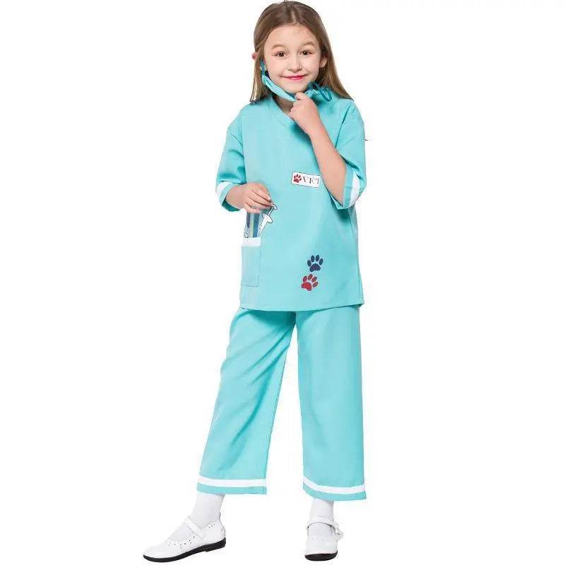 Child Unisex Doctor Dress-up Veterinarian Role Play Halloween Costumes for kids - Ecosfun
