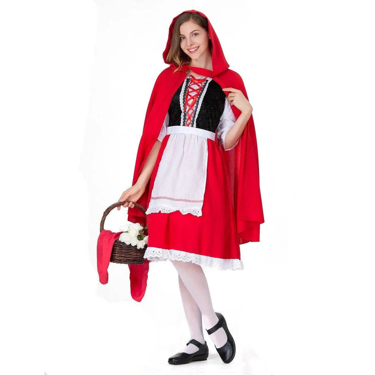 Children's Day Halloween kindergarten Little Red Riding Hood show costume family performance - Ecosfun