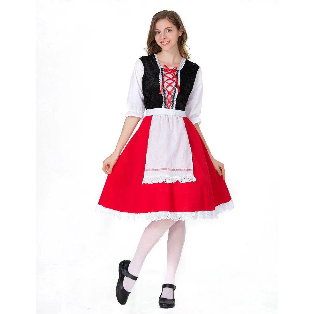 Children's Day Halloween kindergarten Little Red Riding Hood show costume family performance - Ecosfun