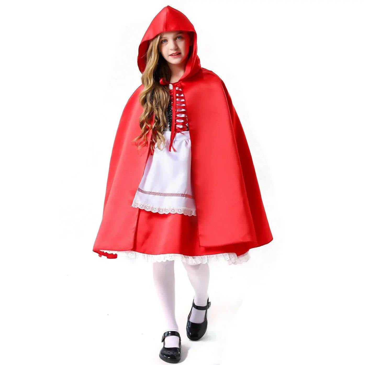 Children's Day Halloween kindergarten Little Red Riding Hood show costume family performance - Ecosfun
