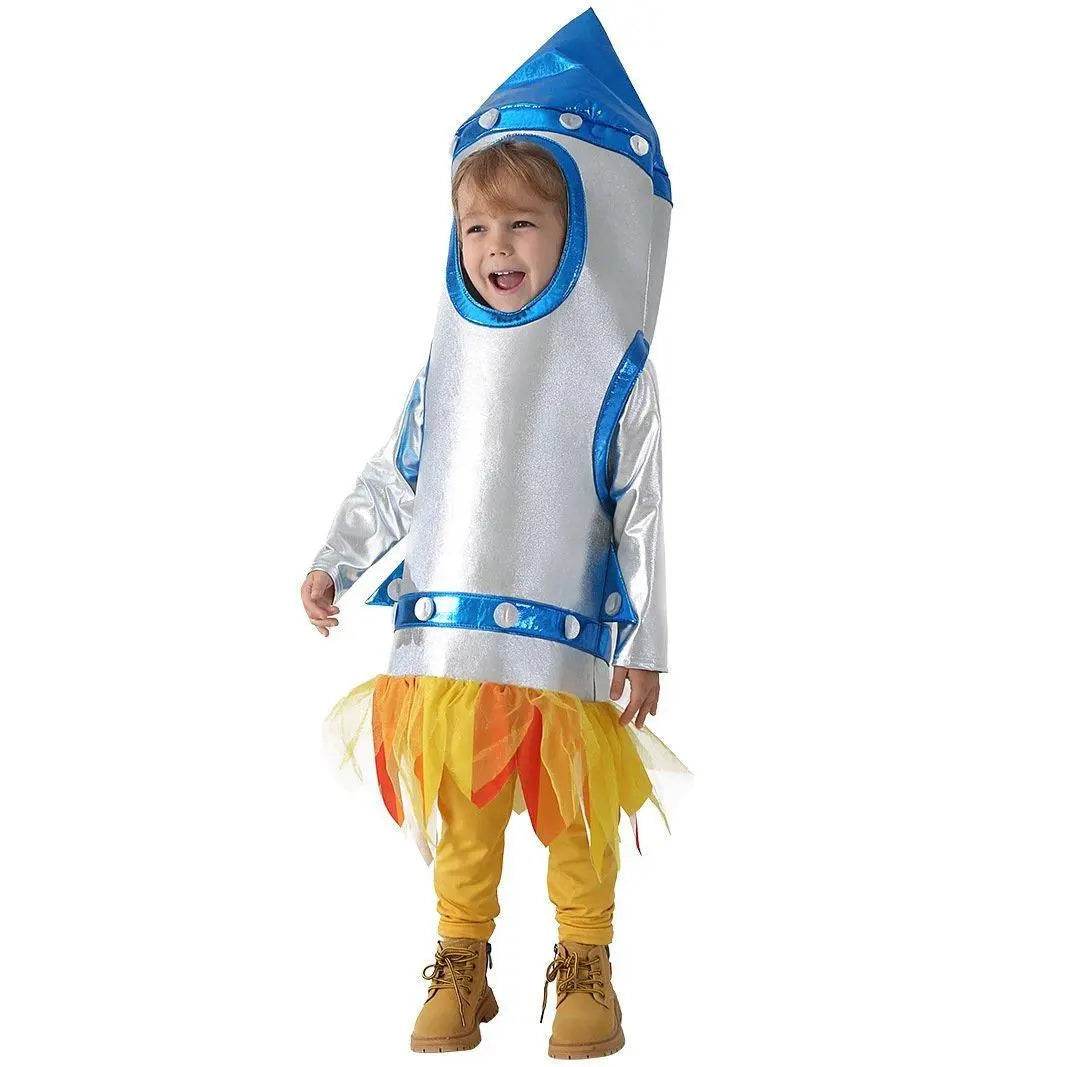 Children's Rocket Astronaut Costume Space Stage Outfit for Kindergarten Performances - Ecosfun