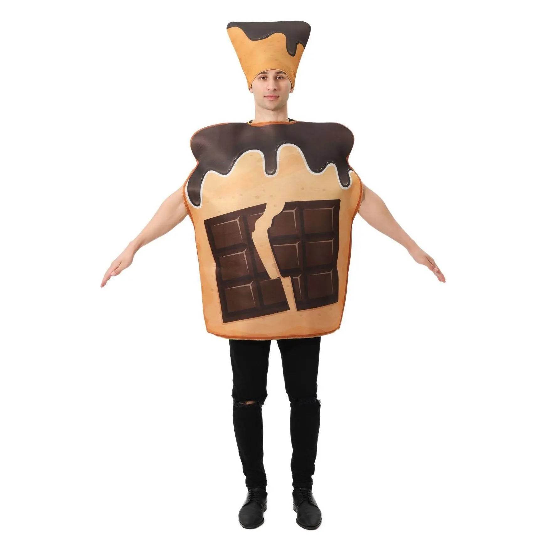 Chocolate Bread Halloween Costume Outfits Party Carnival Cosplay - Ecosfun