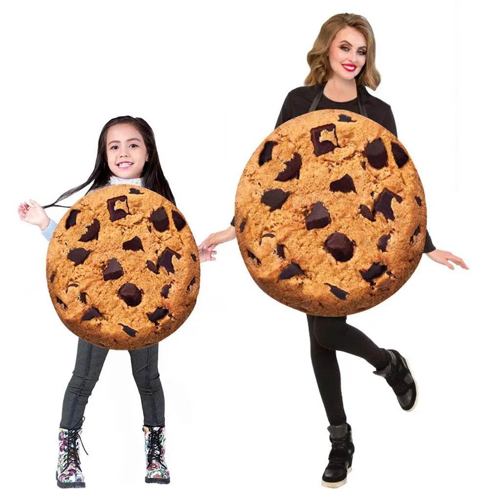 Cookie Cosplay Costumes Family Role-playing Parent-child Outfit Halloween Dress for Adult Kids - Ecosfun