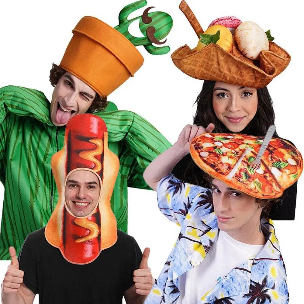 Couple Funny Plant Food Cosplay Hat Halloween Performance Props - Ecosfun