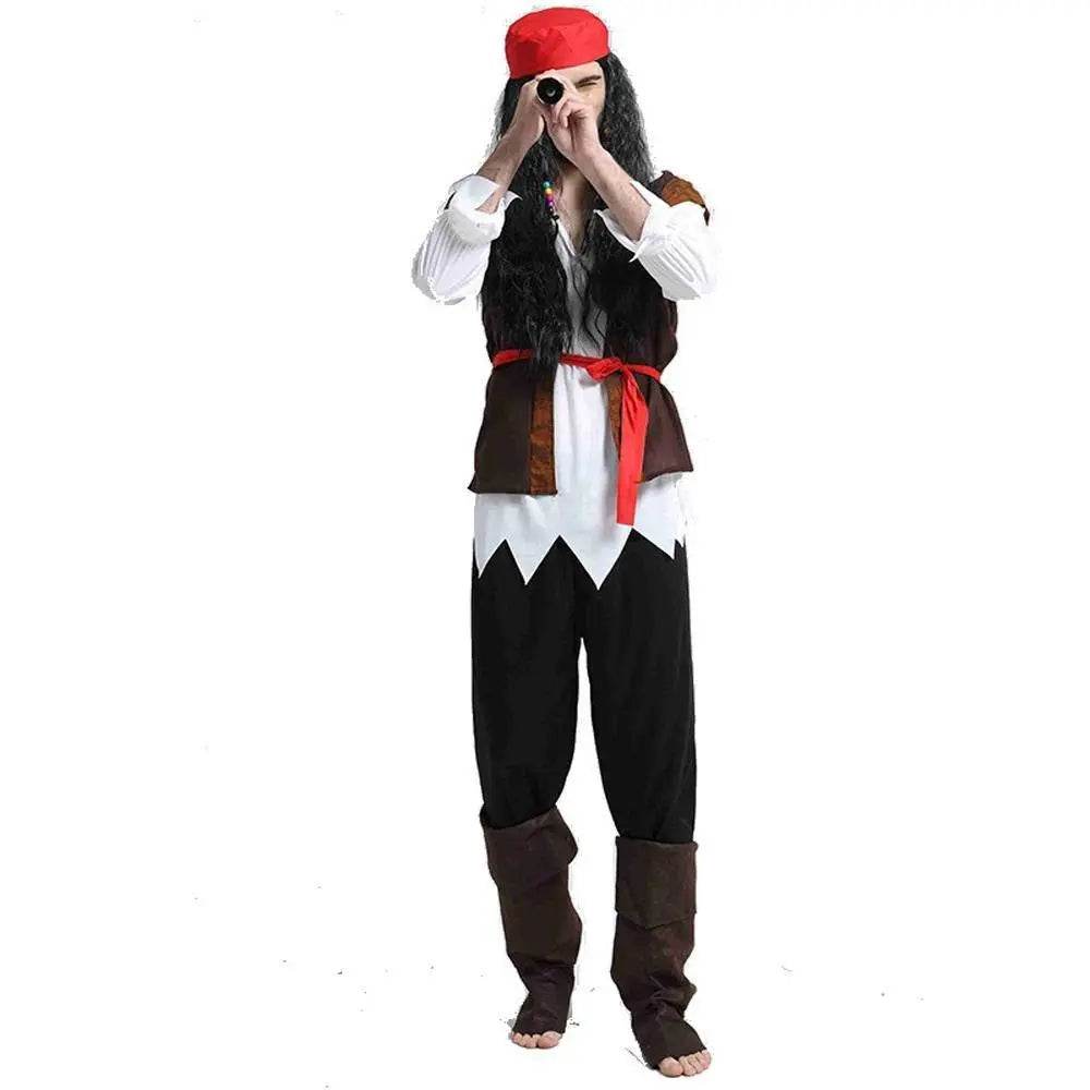 Couples Pirate Outfit Cosplay Costume Fancy Dress Halloween For Adult - Ecosfun