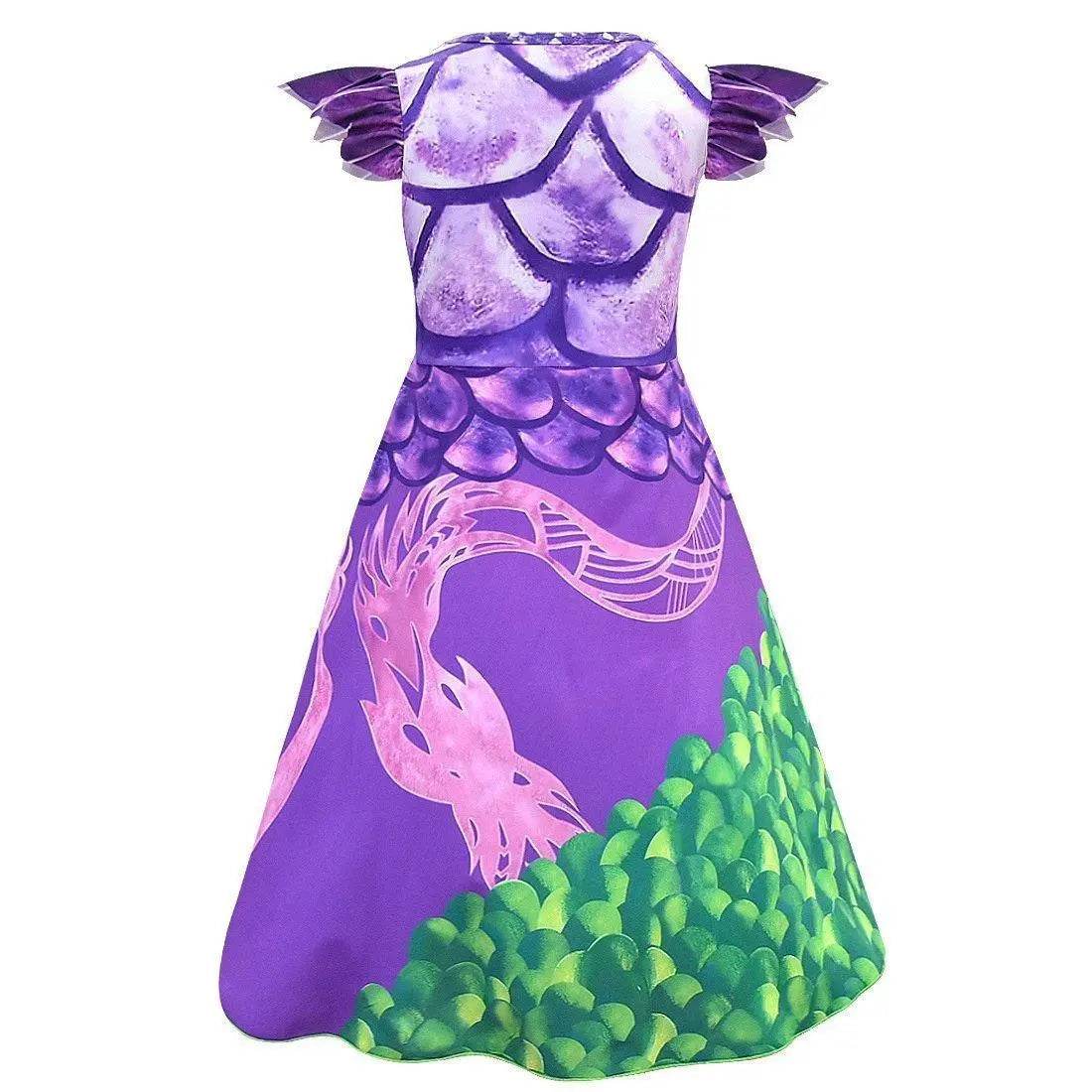 Descendants 3 Dragon Mal Cosplay Costume Kids Girl Dress - Ecosfun