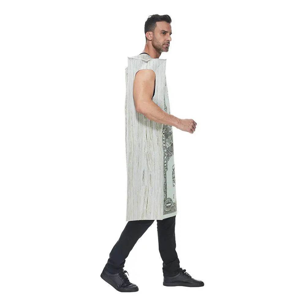 Dollar Costume Halloween Cash Costume Funny Money Maker Adult Men Women - Ecosfun