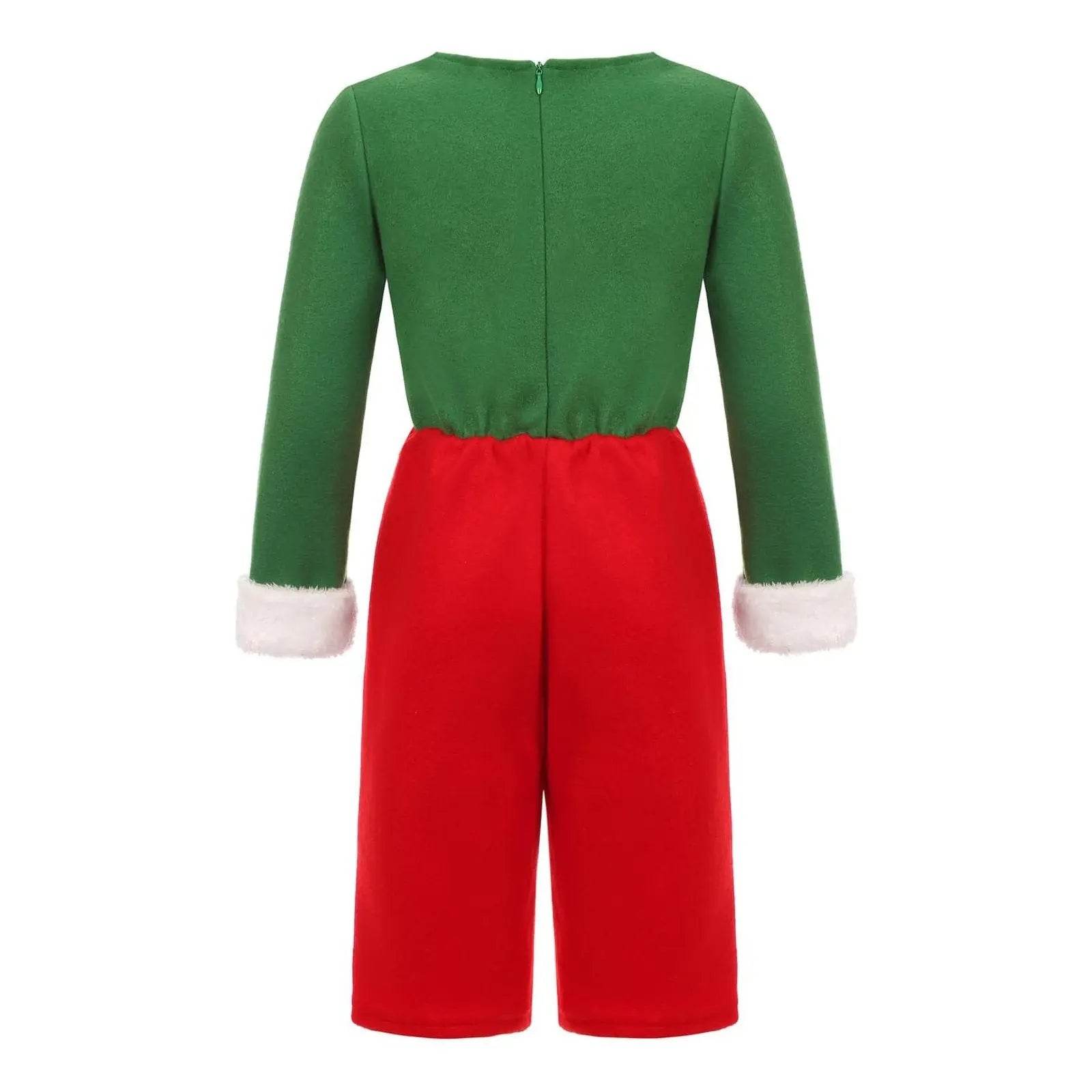 Elf Costume for Girls Boy Kids Christmas Party Dress Outfit - Ecosfun
